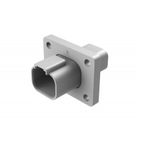 AT04-4P-L012 - 4 Pin Connector with Flange - Thin Wall