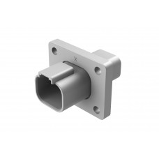 AT04-4P-L012 - 4 Pin Connector with Flange - Thin Wall