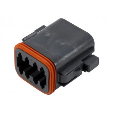 DT06-8SB - Black 8 Pin Plug