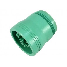 HD17-9-1939S-P080 - Green 9-Position Female Plug with Coupling Ring.