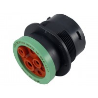 HDP24-24-9PN - Plastic Clad 9 Pin Multi Gauge Round Connector Male